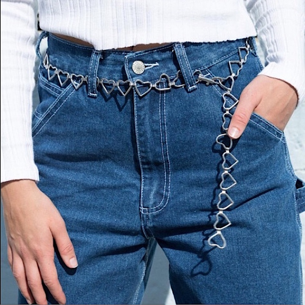 Brandy Melville Chain Heart Belt